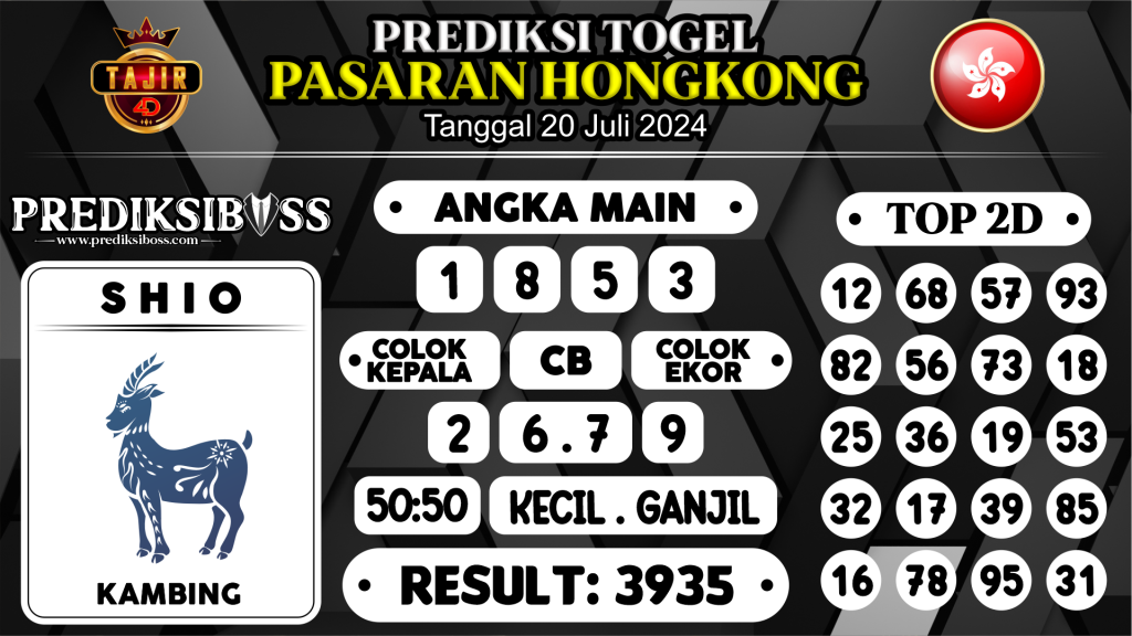 https://prediksibosstrio.com/prediksi-boss-togel-hongkong-sabtu-20-juli-2024/