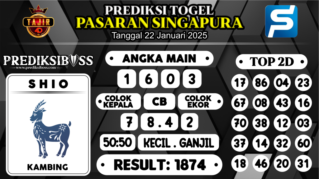 https://prediksibosstrio.com/prediksi-boss-togel-sgp-rabu-22-januari-2025/