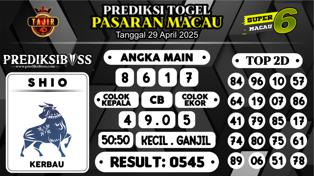 https://prediksibosstrio.com/prediksi-boss-togel-macau-selasa-29-april-2025/