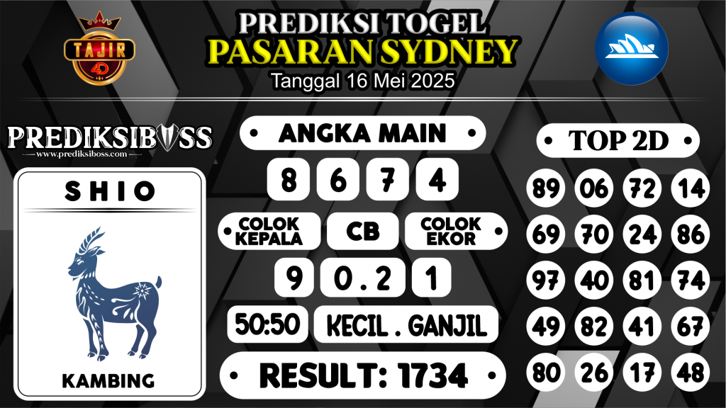 https://prediksibosstrio.com/prediksi-boss-togel-sidney-jumat-16-mei-2025/
