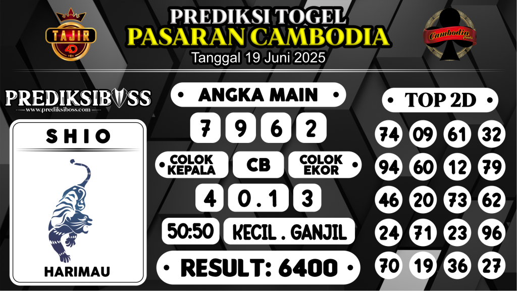 https://prediksibosstrio.com/prediksi-boss-togel-cambodia-kamis-19-juni-2025/