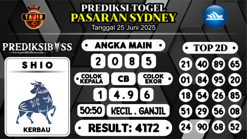 https://prediksibosstrio.com/prediksi-boss-togel-sidney-rabu-25-juni-2025/